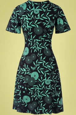 New Mademoiselle Yu00e9Yu00e9 Mintfarbenes Cocktailkleid In Japanischem Blumengrun