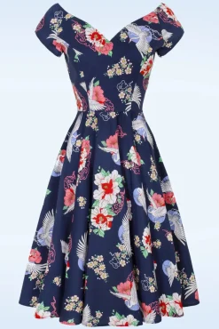 Store Bunny Misa Swing Kleid In Marineblau