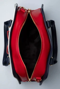 Clearance Banned Retro Mohn Polka Handtasche In Weis