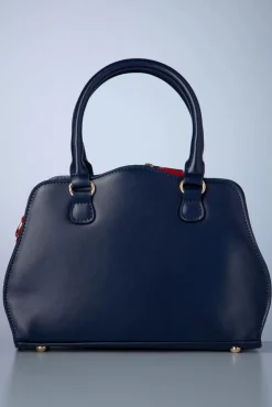 Clearance Banned Retro Mohn Polka Handtasche In Weis