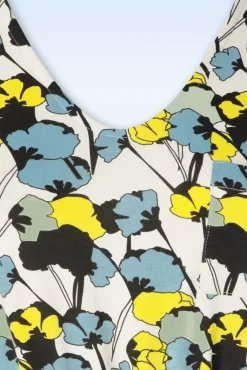 Best Zilch Monique Kleid In Bouquet Lemon