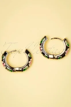 Best Day&Eve by Go Dutch Label My Flower Ohrringe In Schwarz