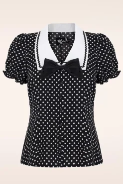 Online Bunny Naomi Bluse In Schwarz Und Weis