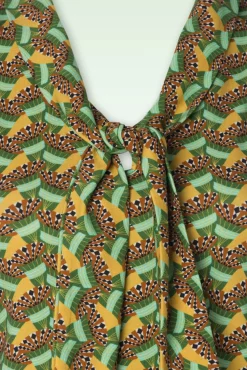 Online Bakery Ladies Naomi Top In Mystic Flower Banana