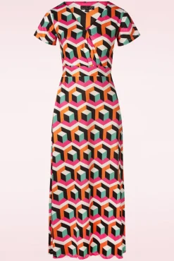 New Smashed Lemon Nina Maxi Kleid In Multi