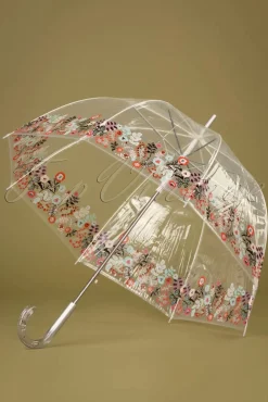 Cheap So Rainy Nouvelle Dentelle Transparent Dome Regenschirm In Multi