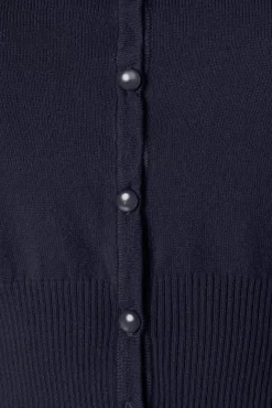 Sale Mak Sweater Nyla Kurzer Cardigan In Marineblau