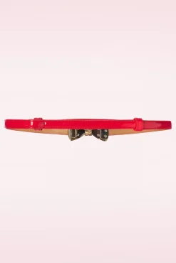 Fashion Banned Retro Ocean Avenue SchleifenGürtel In Rot