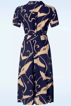 Discount King Louie Olive Pixy Kleid In Abendblau