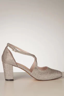 Best Sale Chelsea Crew Oren Glitzer Pumps In Champagner Gold