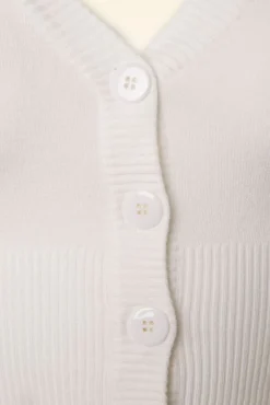 Cheap Banned Retro Overload-Cardigan In Elfenbeinweis