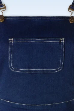 Best Banned Retro Penny Playsuit In Jeansblau