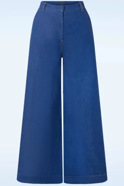 Fashion King Louie Peppa Chambray Hose In Jeansblau