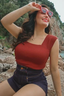 Discount Rock-a-Booty Pepper Shorts Aus Dunklem Denim