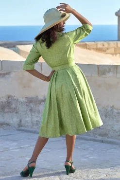 Flash Sale Miss Candyfloss Petula Sage Mantelkleid In Birnengrun