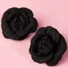 Online ZaZoo Pin-Up-Paar Schwarze Blumen-Haarspangen