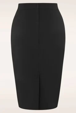 New Collectif Clothing Polly Bengaline Rock In Schwarz