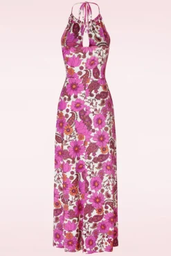 Flash Sale Vintage Chic for Topvintage Polly Maxi Kleid In Weis Und Rosa