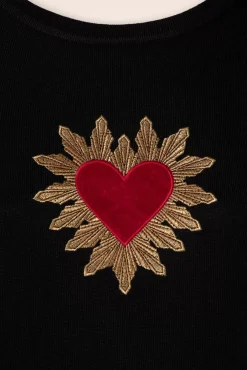 Flash Sale Vixen Queen Of Hearts Pullover In Schwarz