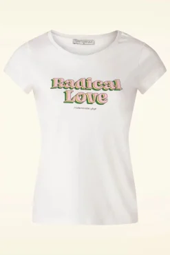 Cheap Mademoiselle Yu00e9Yu00e9 Radical Love T-Shirt In Ecru