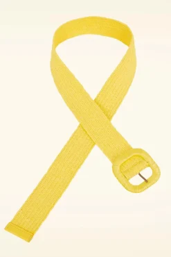 Sale King Louie Raffia Gürtel In Sonnengelb