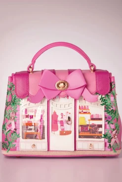 Shop Vendula Ribbons And Bows Haberdashy Mini Grace Handtasche In Rosa