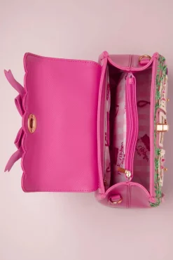 Shop Vendula Ribbons And Bows Haberdashy Mini Grace Handtasche In Rosa