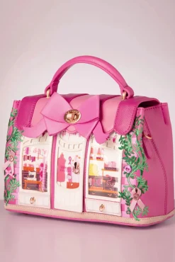 Shop Vendula Ribbons And Bows Haberdashy Mini Grace Handtasche In Rosa
