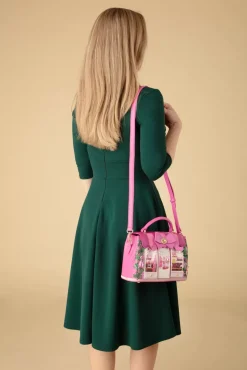 Shop Vendula Ribbons And Bows Haberdashy Mini Grace Handtasche In Rosa