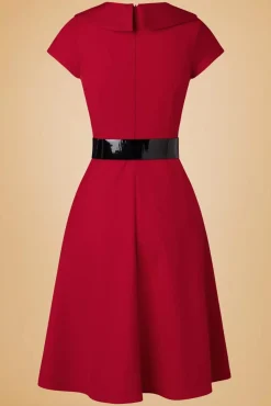 New Glamour Bunny Business Babe Rita Marlow Kleid In Lippenstiftrot