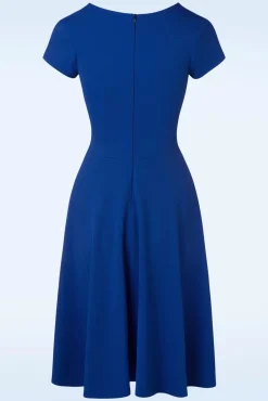 Fashion Vintage Chic for Topvintage Riyana Swing Kleid In Konigsblau