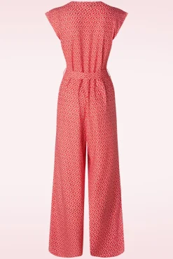 Outlet Smashed Lemon Robin Blumen Jumpsuit In Rot