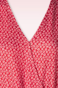 Outlet Smashed Lemon Robin Blumen Jumpsuit In Rot