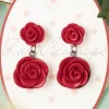 Store Sweet Cherry Romantische Ohrringe Mit Roten Rosen