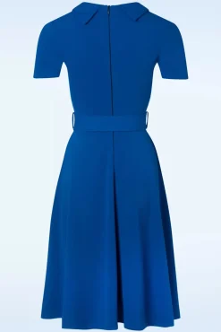 Store Vintage Chic for Topvintage Roxy Swing-Kleid In Konigsblau