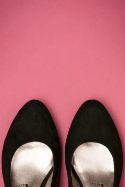 Best Sale Tamaris Sally Suedine Pumps In Schwarz