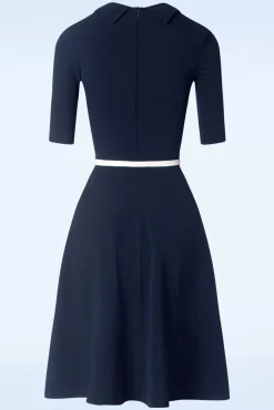 Shop Vintage Chic for Topvintage Sandy Swing Kleid In Navy