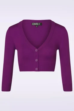 Online Mak Sweater Shela Kurze Strickjacke In Lila