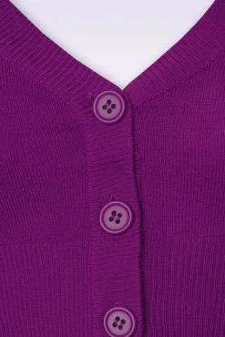 Online Mak Sweater Shela Kurze Strickjacke In Lila