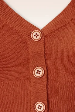 Discount Mak Sweater Shela Kurzer Cardigan In Stauborange