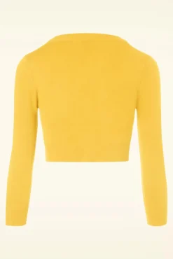 Best Sale Mak Sweater Shela Kurzer Cardigan In Puddinggelb