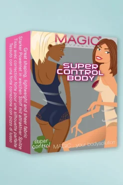 Discount MAGIC Bodyfashion Super Control Spitzen-Body In Latte