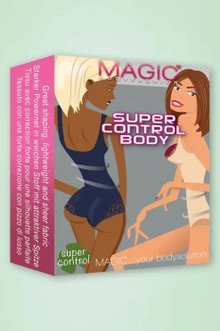 Fashion MAGIC Bodyfashion Super Control Spitzen-Body In Schwarz