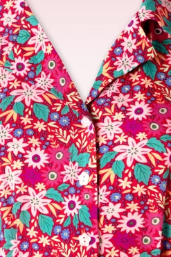 Discount Banned Retro Tea Party Kleid In Rot Und Mehrfarbig