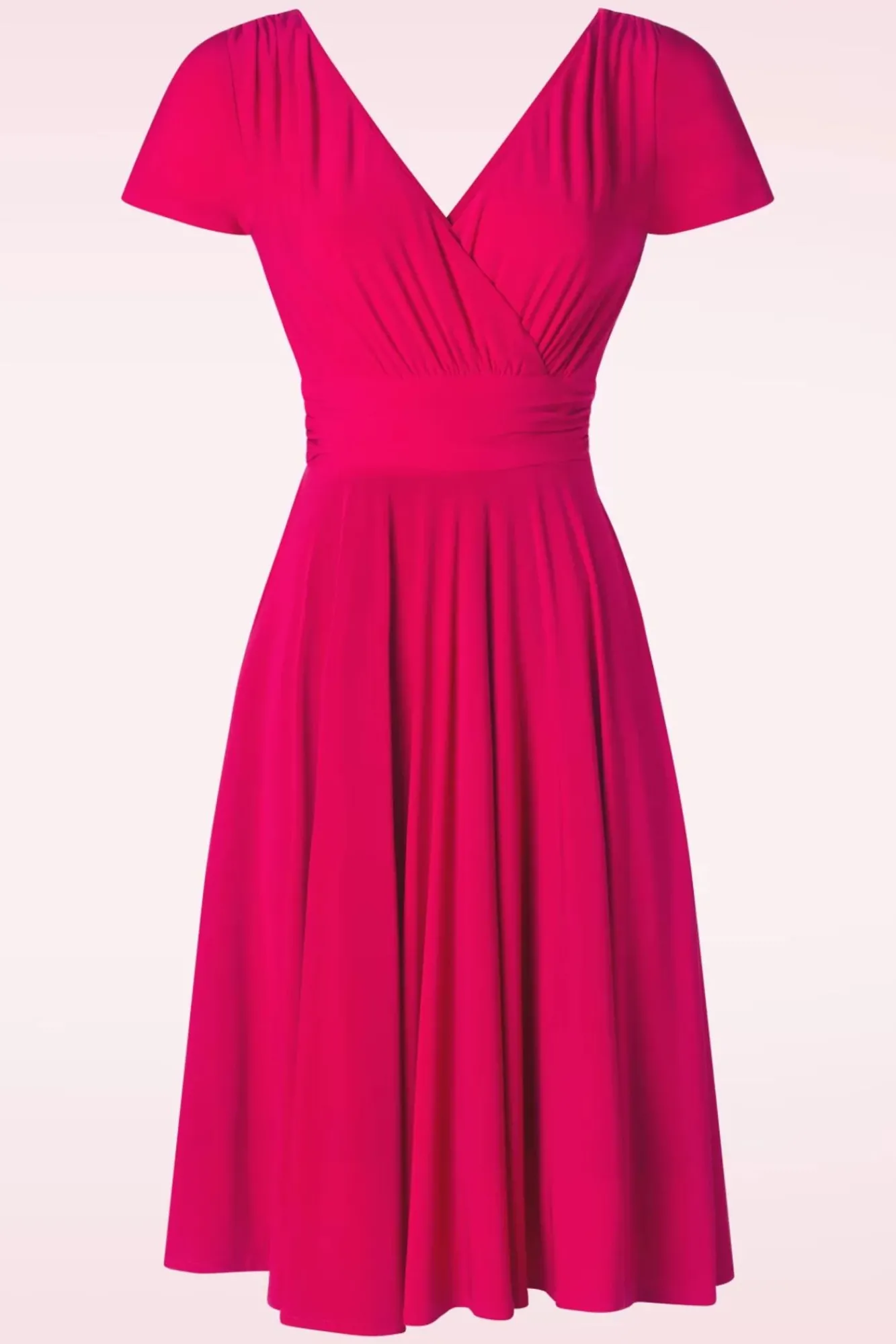 Online Vintage Diva The Alessandra Swing Kleid In Pink