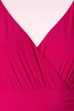 Online Vintage Diva The Alessandra Swing Kleid In Pink