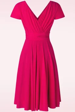 Online Vintage Diva The Alessandra Swing Kleid In Pink