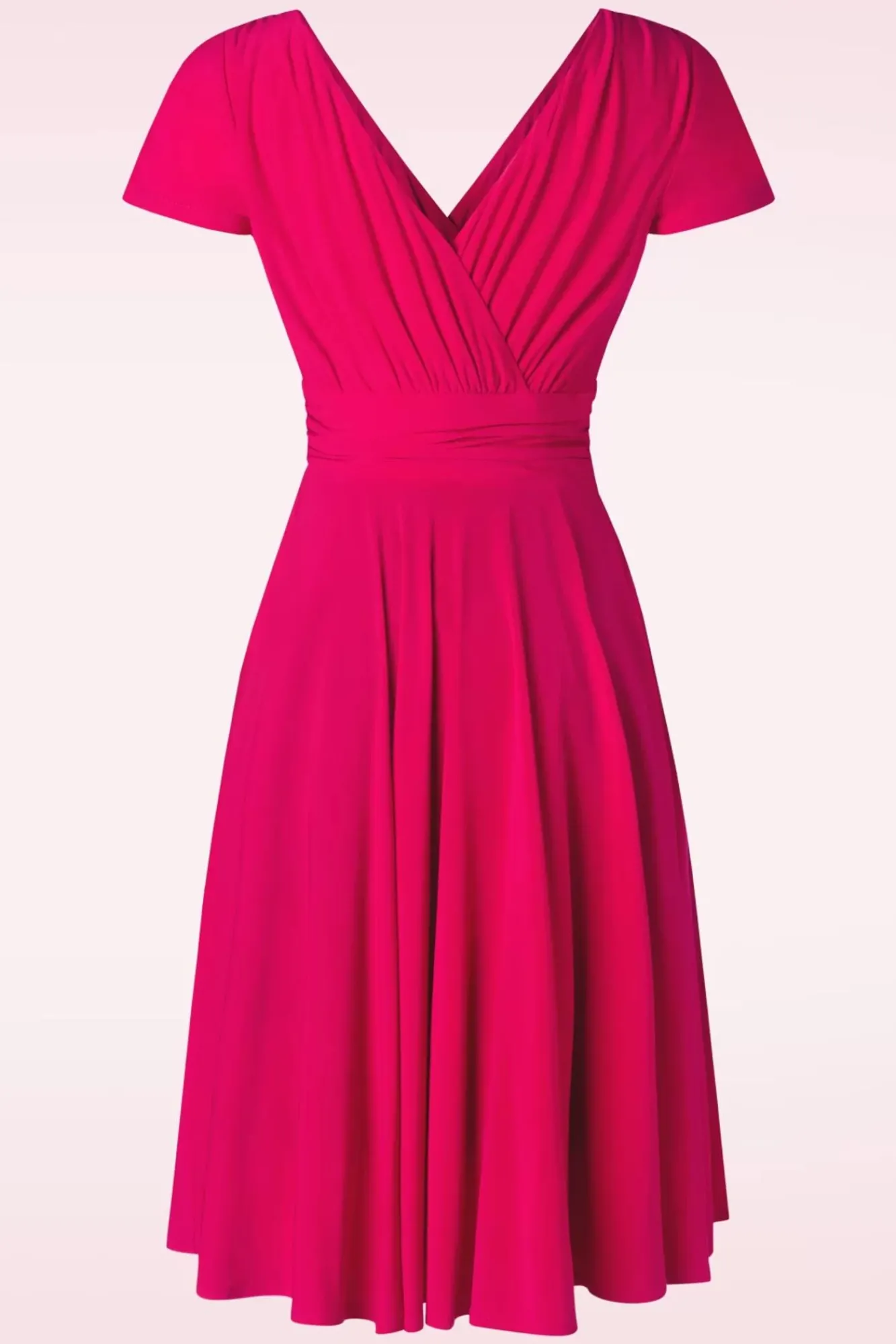 Online Vintage Diva The Alessandra Swing Kleid In Pink