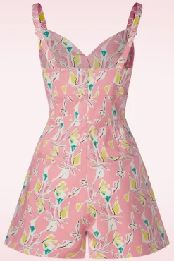 Cheap Glamour Bunny The Cindy Playsuit Mit Uberrock In Puderrosa