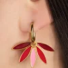 Best Urban Hippies Vergoldete Gemma Ohrringe In Rot